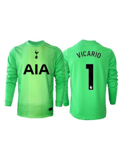 Moški Nogometna dresi replika Tottenham Hotspur Guglielmo Vicario #1 Vratar Domači 2025-26 Dolgi rokav Moški Nogometna dresi replika Tottenham Hotspur Guglielmo Vicario #1 Vratar Domači 2025-26 Dolgi rokav